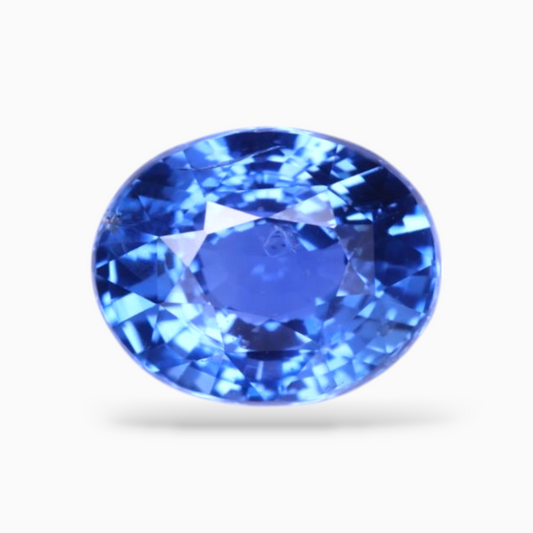 Natural Blue Sapphire Stone 3.05 Carats Oval Shape 9.12×7.31x5.31mm Size