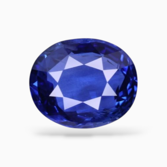 Natural Blue Sapphire Stone 3.08 Carats Oval Shape 9.64x8.06x4.18mm Size