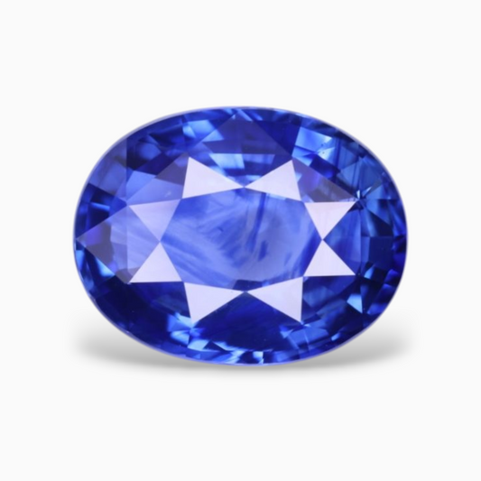 Natural Blue Sapphire Stone 4 Carats Oval Shape 10.99x8.52x4.87mm Size