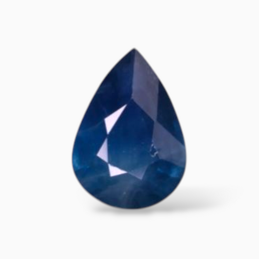 Natural Blue Sapphire in Pear Shape 0.62 Carats 6.8x4.8mm Size