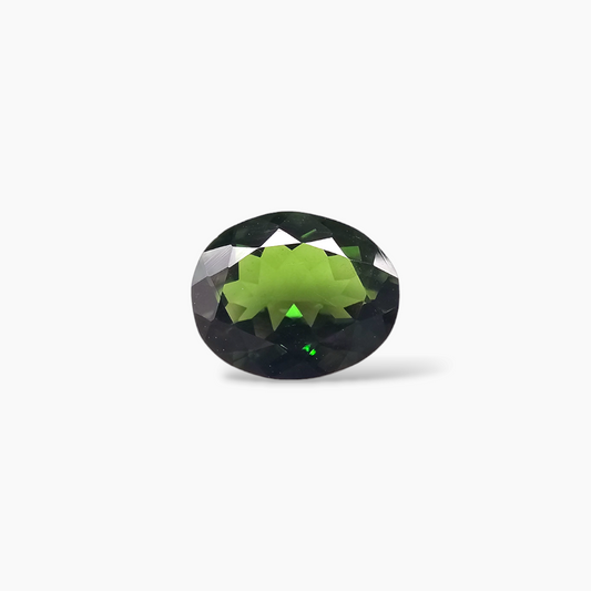 Natural Chrome Diopside Stone From Africa in Oval Shape 1.63 Carats