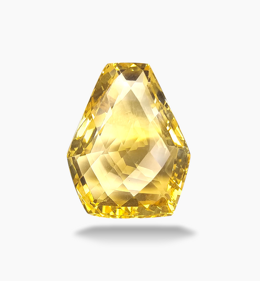 Natural Citrine Stone 34.55 Carats Fancy Shape Size 25x18.7mm