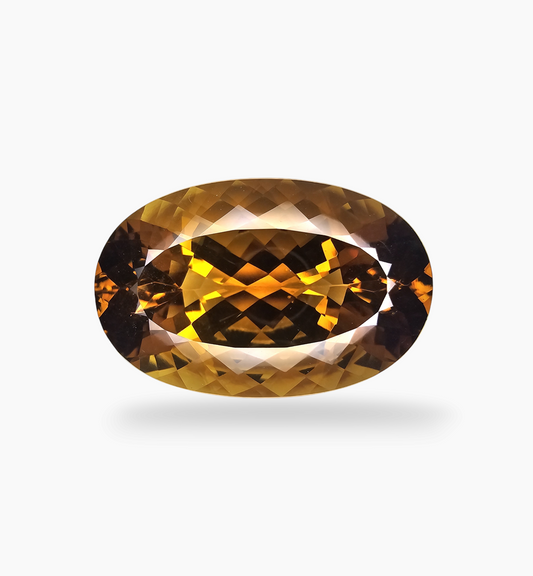 Natural Citrine Stone 66.73 Carats Oval Shape Size 35x22mm