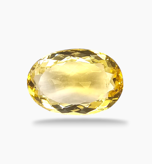 Natural Citrine Stone 9.53 Carats Oval Shape Size 17x11.6mm