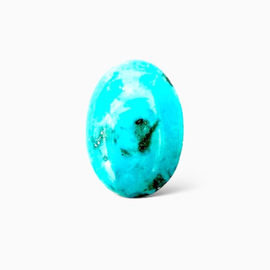 Natural Turquoise 5.83 Carats Oval Cabochon Shape (15X10mm)