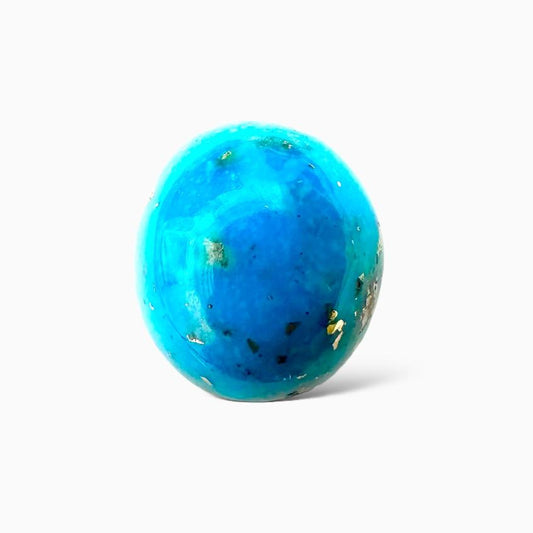 Natural Turquoise 57.62 Carats Oval Cabochon Shape (22.21X19.41mm)