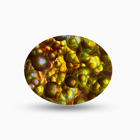 Natural Fire Agate Stone Oval Shape
