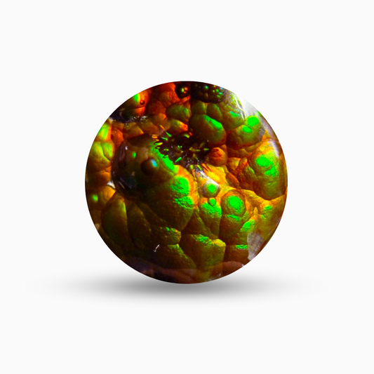 Natural Fire Agate Stone Round Stone