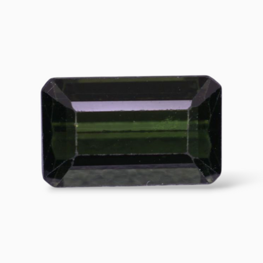 Natural Green Tourmaline Stone 1.18 Carats in Emerald Cut Shape & Size 8.3x5mm