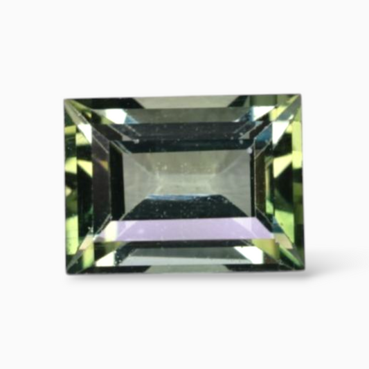 Natural Green Tourmaline Stone 1.86 Carats in Baguette Shape & Size 8x6mm