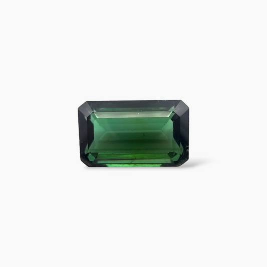 Natural Green Tourmaline in Emerald Cut with 5.25 Carats for Sale