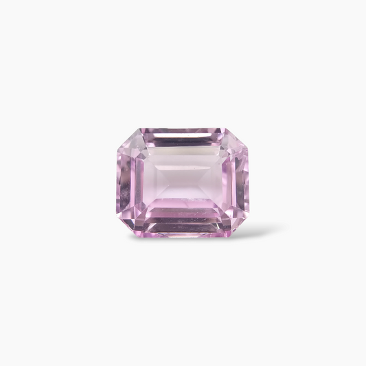 Natural Kunzite Stone 8.43 Carats in Emerald Cut from Africa 12 by 10 MM