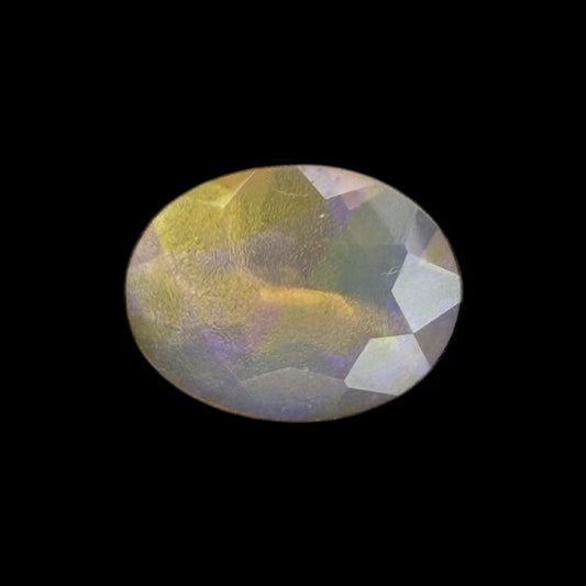 Natural LightYellow Ethiopian Opal Stone 0.56 Carats Oval Cabochon Shape 8 x 6 mm