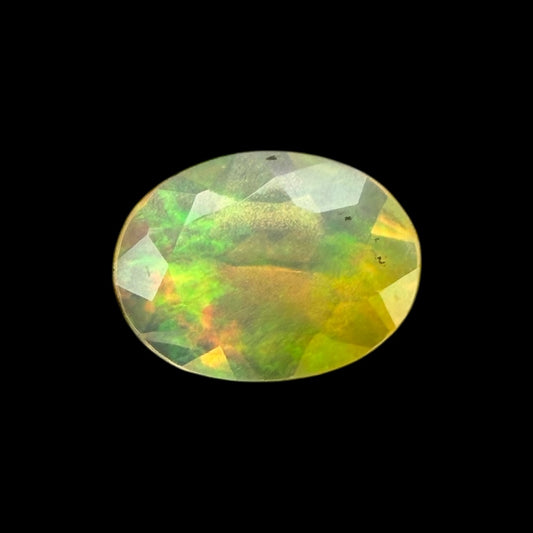 Natural LightYellow Ethiopian Opal Stone 0.57 Carats Oval Cabochon Shape 8 x 6 mm