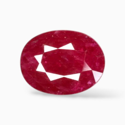 Natural Manik Ruby Stone In Oval Shape 1.49 Carats 8.1x6.3mm Size