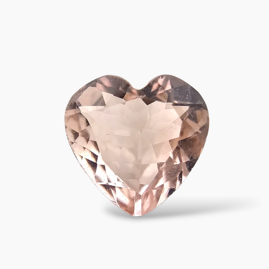 buy Natural Pink Morganite Stone 1.36 Carats Heart Cut (8 mm)
