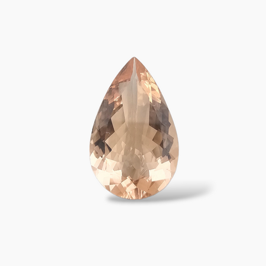 buy Natural Peach Morganite Stone 4.38 Carats Pear Cut (16.5x10 mm)