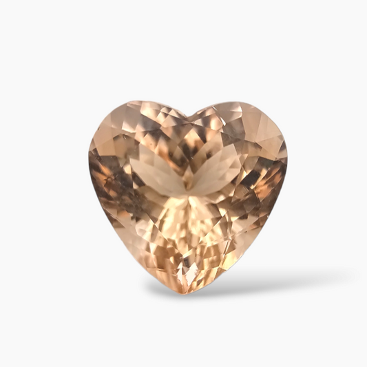 buy Natural Peach Morganite Stone 5.66 Carats Heart Cut (12x11.5 mm)