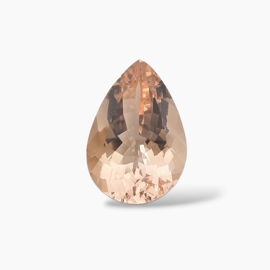 buy Natural Peach Morganite Stone 5.70 Carats Pear Cut (15.5x10 mm)