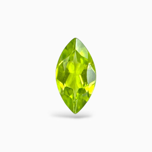 Natural Peridot Marquise Stone 0.92 Carats 9.6 X 5.1 mm