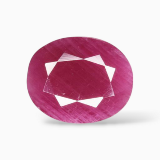 Natural Pink Ruby Gemstone In Oval Shape 8.93 Carats 13.7x11.3mm Size