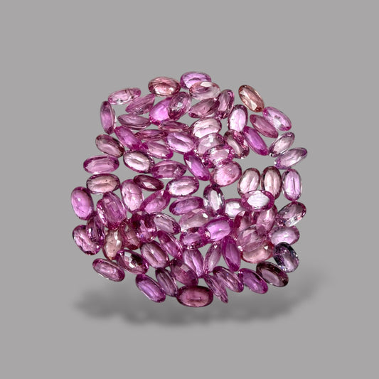 Natural Pink Sapphire Stone From 2mm - 7mm Size Price Per Carats (Total 23.65 Carats)