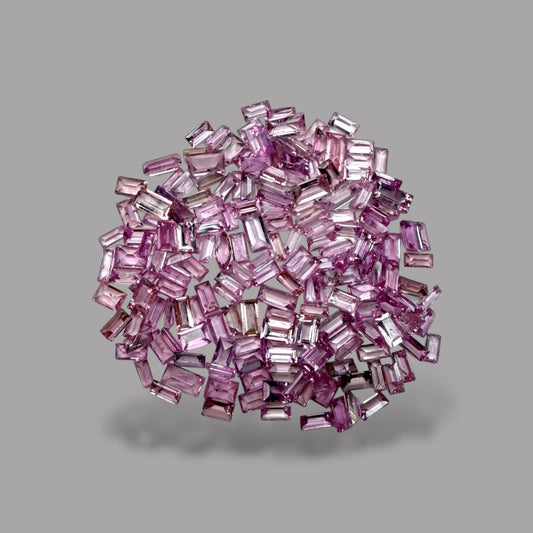Natural Pink Sapphire Stone From 3-4 mm Size Price Per Carats (Total 25 Carats)