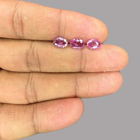 Natural Pink Sapphire Stone From 7 x 5 mm Size Price Per Carats (Total 45.44 Carats)