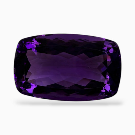 Natural Purple Amethyst Stone Cushion Cut 27.68 Carats 21x13.7 mm
