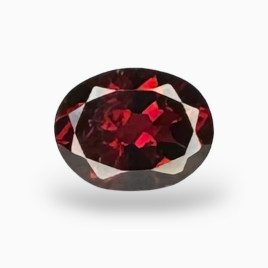 Natural Red Garnet Stone 5x4 mm 0.50 Carats Oval Cut