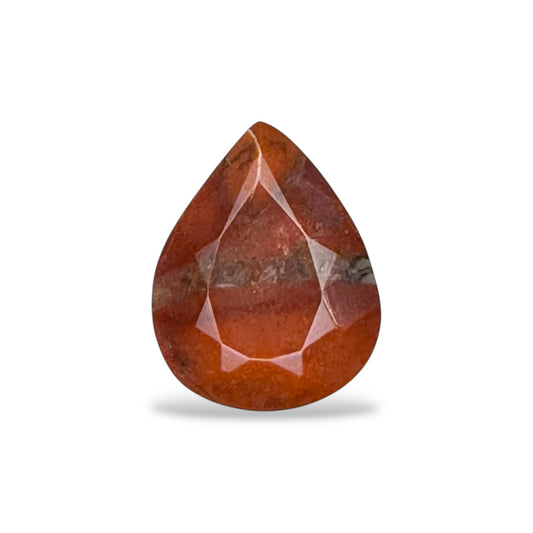 Natural Red Jasper Pear Stone 3.97 Carats 13 X 10.3 mm