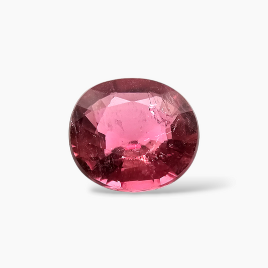 Natural Rubellite Tourmaline Oval Cut from Africa in 2.31 Carats and 8.8 by 8 MM
