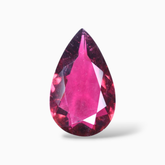 Natural Rubellite Tourmaline Stone 2.99 Carats 13.9x8.5mm
