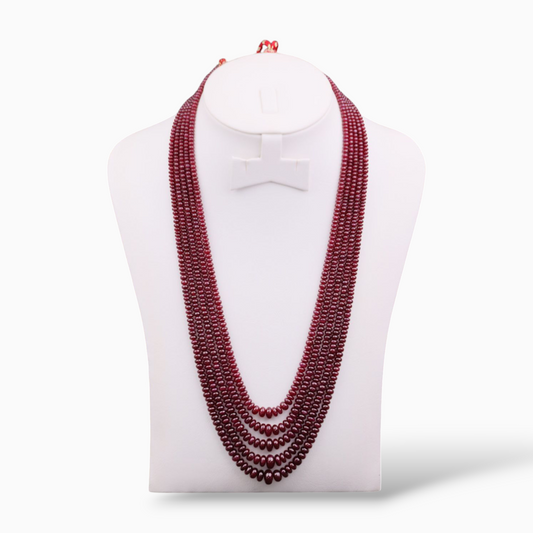 Natural Ruby Beads 960 Carats 2-6 mm Round Shape