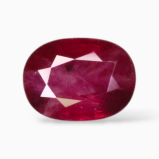 Natural Ruby Gemstone In Oval Shape 1.41 Carats 8x5.9mm Size