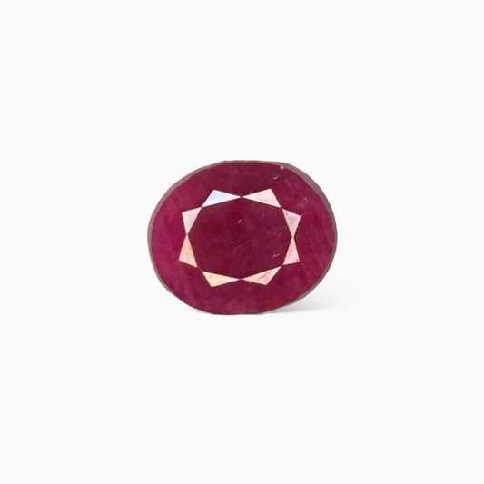 Natural Ruby Oval Shape 4.71 Carats Mozambique