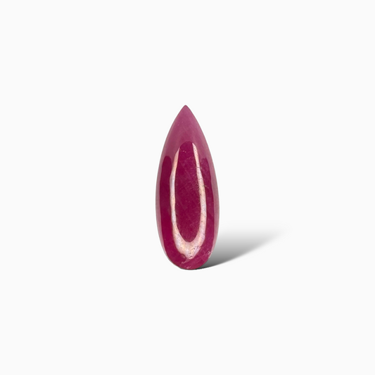 Natural Ruby Pear Cabochon  4.56 carat 18x7mm From India