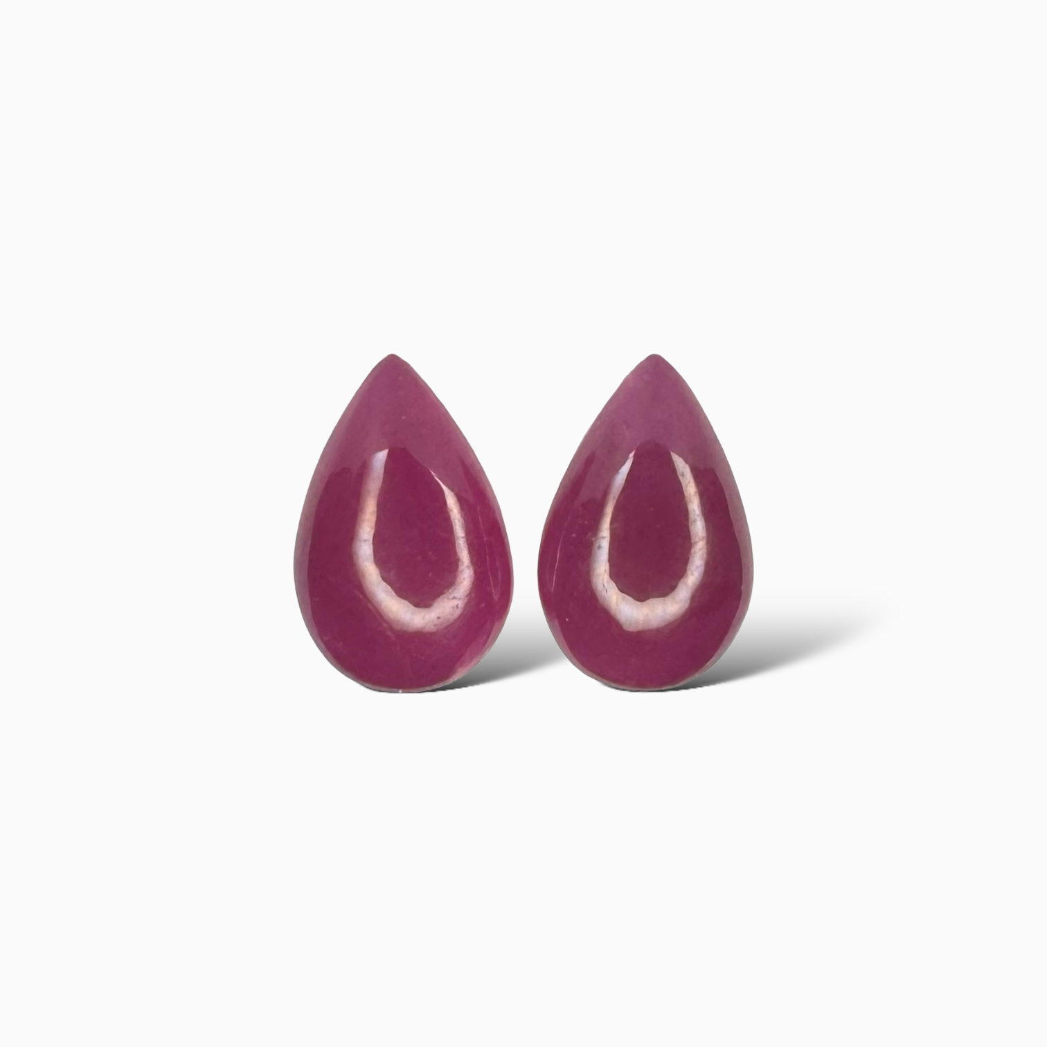 Popular Natural Ruby Cabochon Lot Pear Shape Gemstone, ruby loose stone calibrated Cabochon For Jewelry - 7 X 4 MM - 10.40 Carats