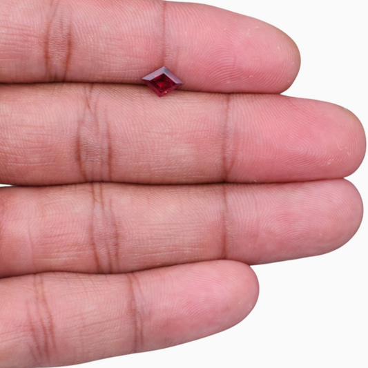 Natural Ruby Stone 0.86 Carats Kite Shape 8.01x6.04x3.39mm Size