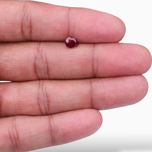 Natural Ruby Stone 1.03 Carats Pear Shape 6.78x5.50x3.55mm Size