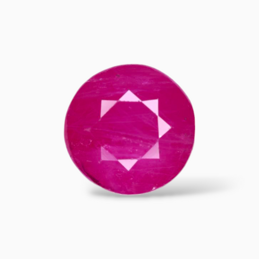 Natural Ruby - 1.56ct Round 6.3mm Genuine Gemstone