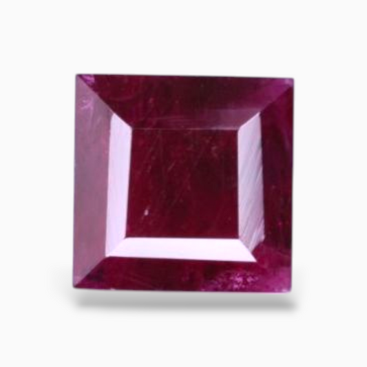 Natural Ruby Stone 1.64 Carats Square Shape 7.13x7.04×2.73mm Size