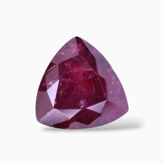 Natural Ruby Stone 2.99 Carats Triangular Shape 8.09x8.04x5.85mm Size