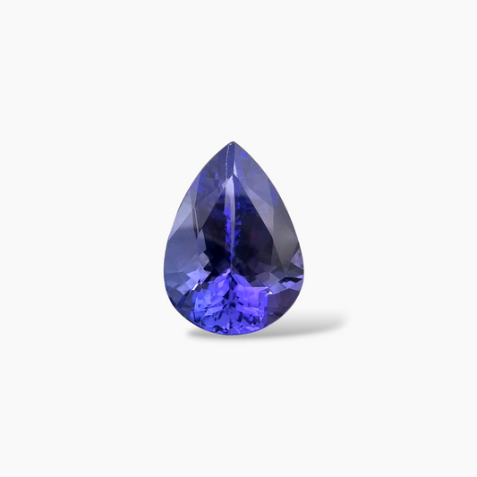 Natural Tanzanite Gemstone Shaped in Pear with 6.13 Carats for Sale