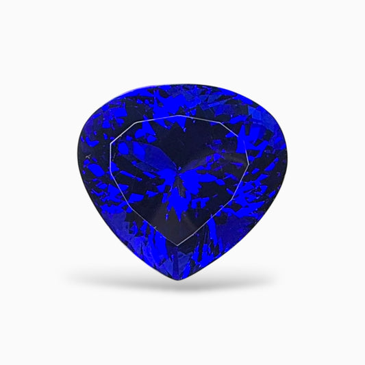 Natural Tanzanite Stone Heart Shape 35.83 Carats 20x20 mm D Block Quality
