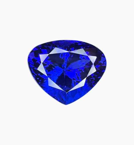Natural Tanzanite Heart Shape Stone 19.88 Carats 15.2 X 18.4 mm