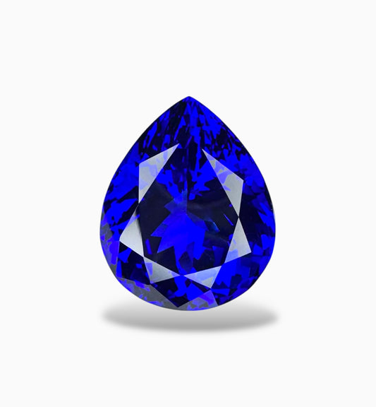 Natural Tanzanite Pear Stone 16.72 Carats 17.8 X 14.7 mm
