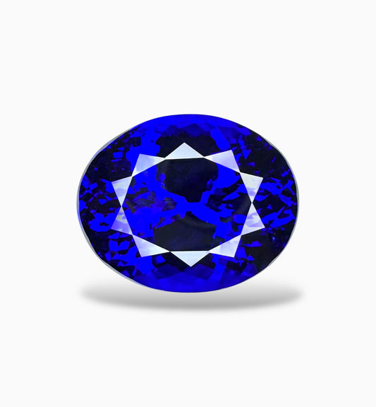 Natural Tanzanite Stone Oval Cut 25.35 Carats 19.8 X 15.7 mm