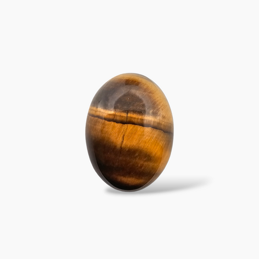 Natural Tiger Eye Stone 15.23 Carats Oval Cabochon Shape ( 20x15 mm )