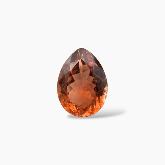 Natural Tourmaline Gemstone Pear Cut in 2.59 Carats Brown Color